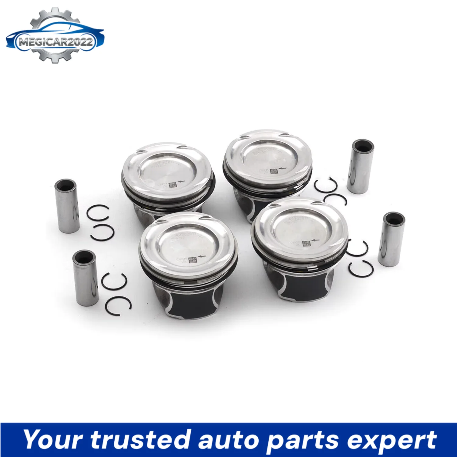 4pc A2700302017 Pistons Rings Set KS STD Φ83.00mm For Mercedes-Benz W176 C117 X156 W242 A250 M270.920 2.0T 2.0L L4 1991cc engine