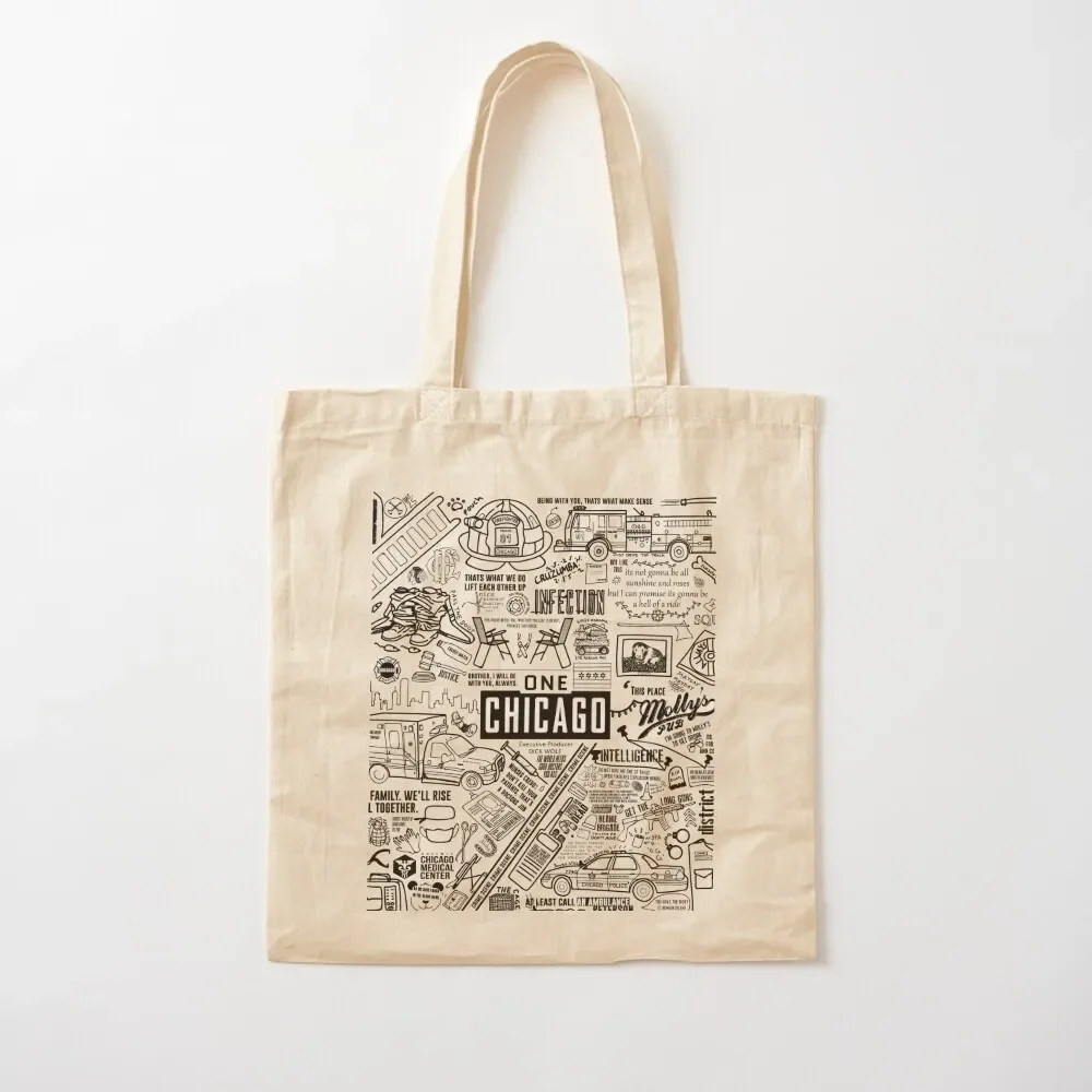 

ONE CHICAGO COLLAGE Tote Bag Women's shopper Canvas Bag