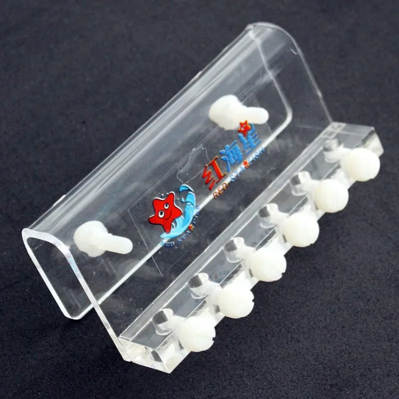 Red Starfish 4/6/8 Way Soft Tube Fixture Holder for Dosing Pump Air Pump Acrylic Made Aquarium Fish Tank Accessories 어항 악세사리