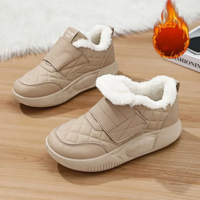 New Winter Women Cotton Shoes Comfortable Soft Non-slip Casual Shoes Mom's Shoes Outdoor Warm Cotton Casual Shoes Big Size 42