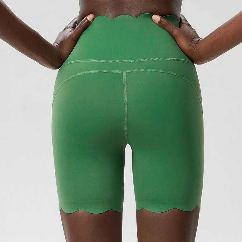 Summer Yoga Shorts Women Solid Color Outdoor Running Shorts Breathable Quick Dry Gym Leggings Female Close Fit Finess TIghts view 2