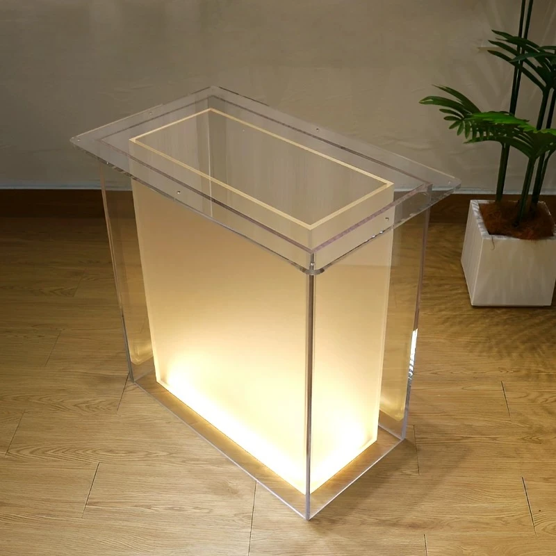 Acrylic luminous table legs matte suspended luminous table feet support frame