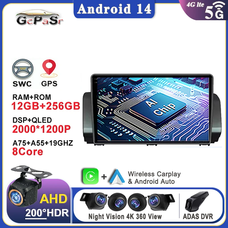 

Android 14 Carplay Auto For Renault Sandero 2021 Car Radio Multimedia Video Player Navigation Stereo GPS IPS Screen No 2Din DVD