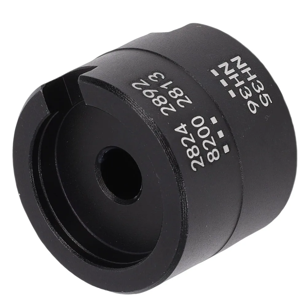Aluminium Watch Movement Holder Black Small Size Watch Repair Tool for For 2824 2892 8200 2813 NH35 NH36 Movement