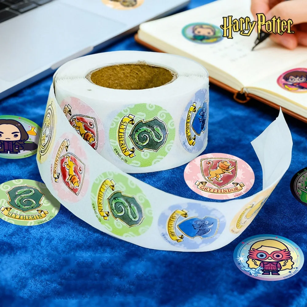 500Pcs Genuine Harry Potter Tape Stickers Roll Cartoon Hermione Ron Malfoy Person Sticker Toys Scrapbook Decor Materials