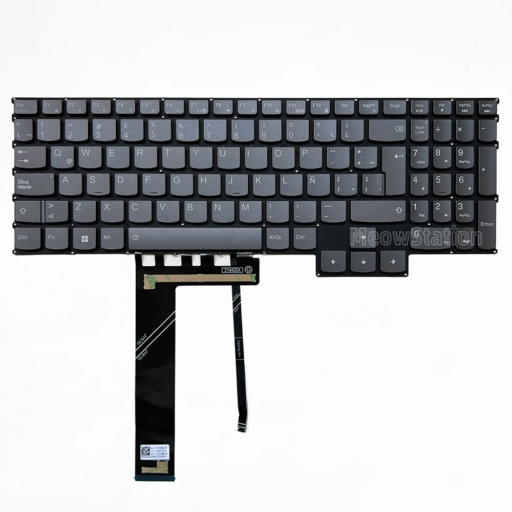 Teclado retroiluminado EE. UU./Ruso/latino para Lenovo Legion Pro 5 16ARX8 16ARX9 16IRX8 16IRX9 82WM 83DF, Legion R7000 ARP8,Legion R7000 APH9 83EF