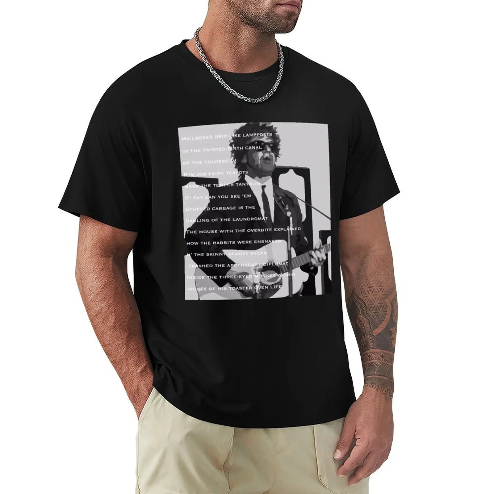 

Dewey Cox Boby Dylan T-Shirt Soft Lightweight Cotton T-Shirt