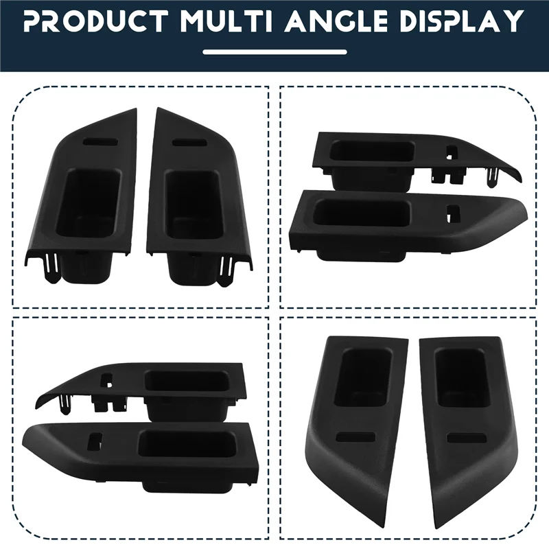 

1Pair Front Door Switch Panel 74232-52580-C0 74231-52670-C0 For Toyota Yaris 2012-2014 Window Lift Switch Trim Cover