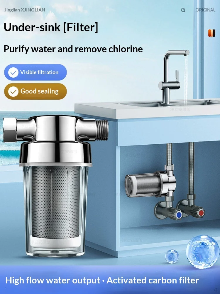Kitchen Under Sink Water Purifier Tap Water Filter Household Drinking Water Filtration System Activated Carbon Filter
