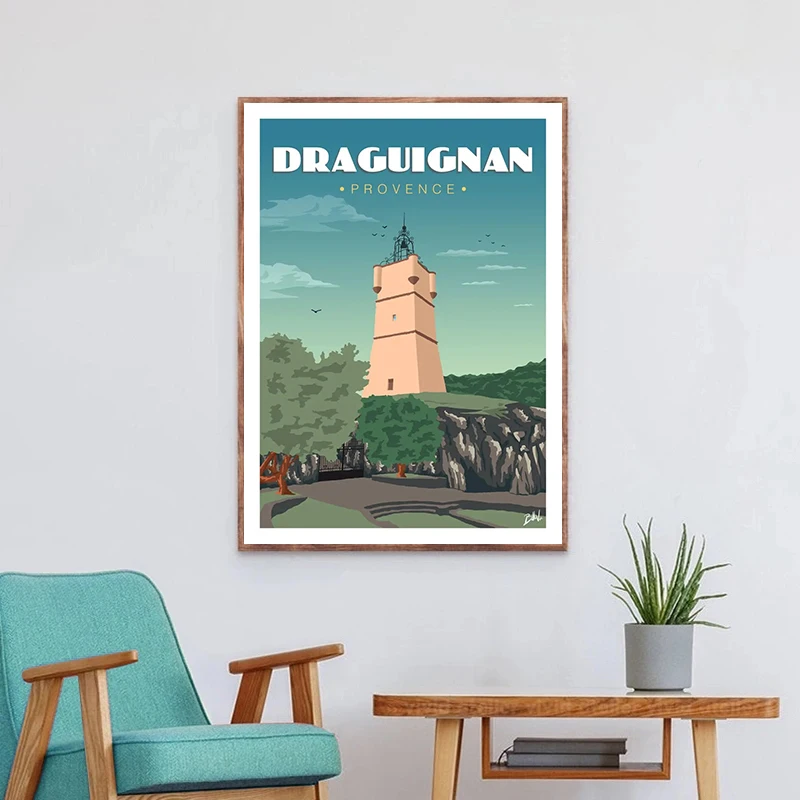 ملصق مارسيليا فيردون بيتانك كلاسيكي وطباعة ، لوحة قماشية للسفر في فرنسا ، صورة فنية جدارية لغرفة المعيشة ، هدايا ديكور المنزل #4