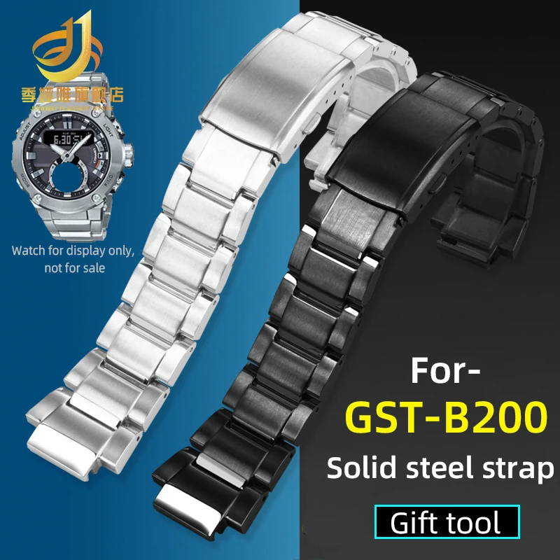 

For Casio G-SHOCK 5608 GST-B200 metal strap GST B200 stainless steel watch chain quick release Bracelet GST-B200 men's watchband