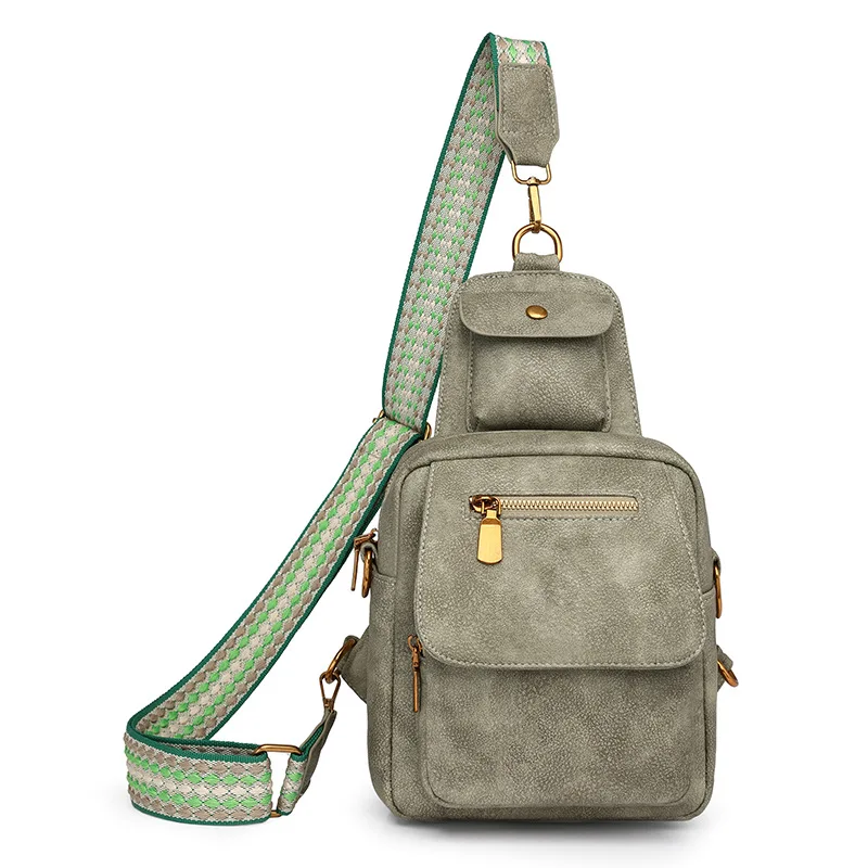 New Simple Fashion Mini Breast Pocket Outdoor Leisure Bag Multi-function Large Capacity Storage Bag Mobile Phone Bag bolsos