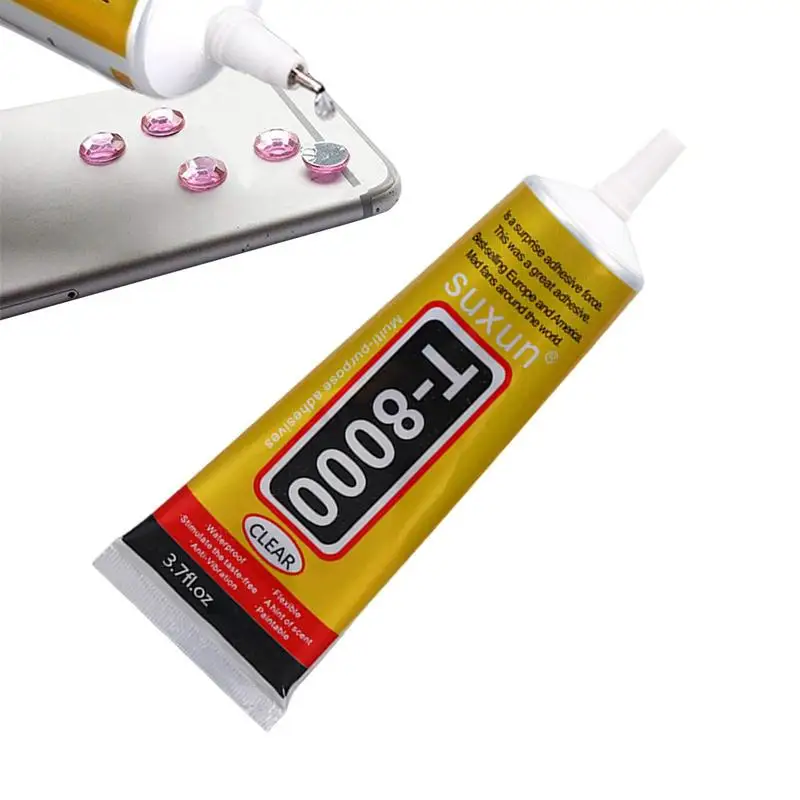 15ML 50ML 110ML T8000 Black Contact DIY Glue Repair Adhesive With Precision Applicator Tip