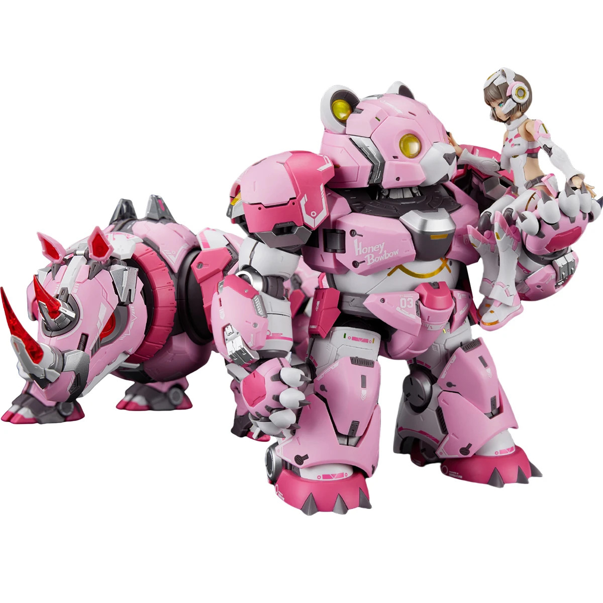 

HIPLAY MS GENERAL Sin Series Sloth & Huggie the Bear & Coco the Rhino Set 1/10 Scale Model Kit