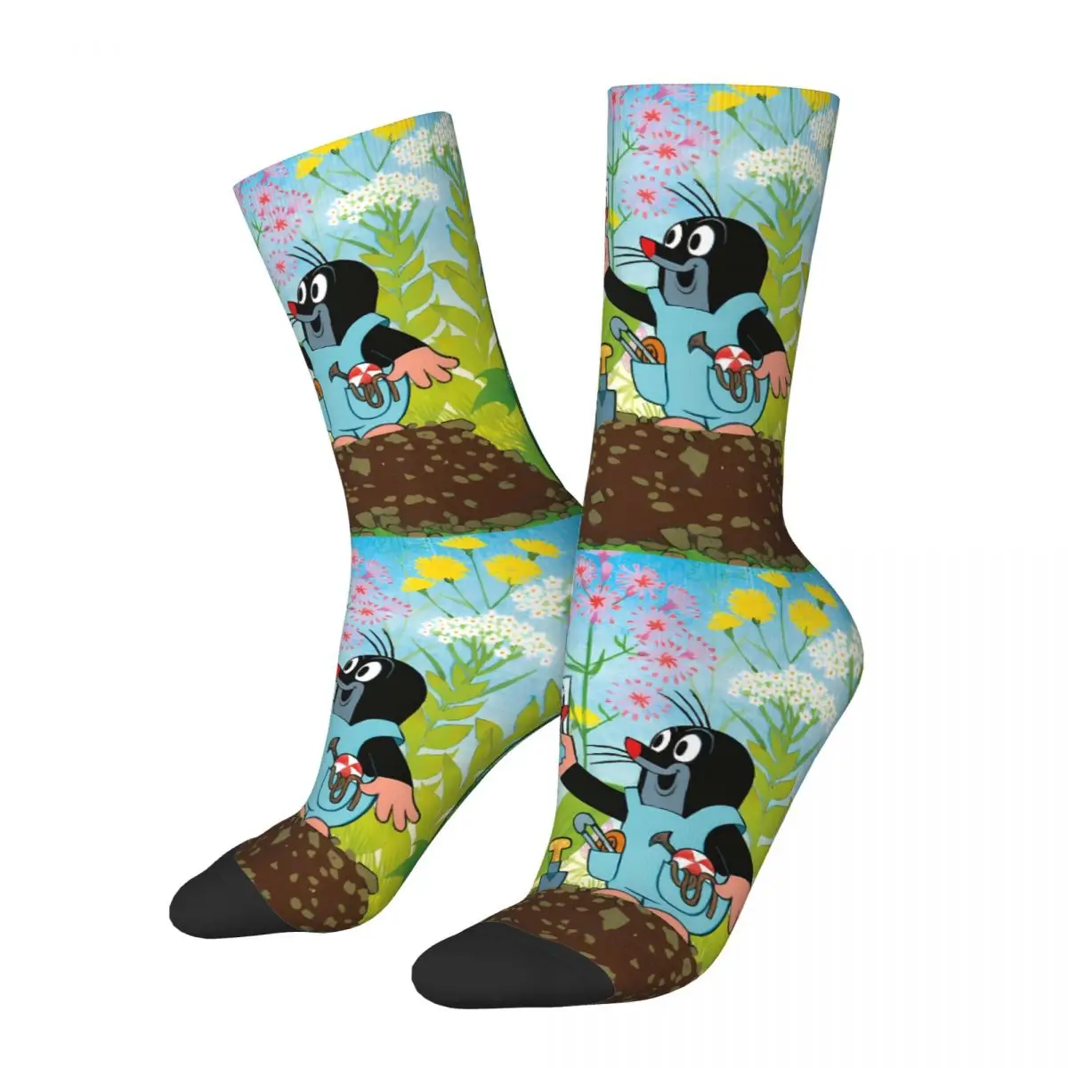 Maulwurf Socke gedruckt Mann Polyester