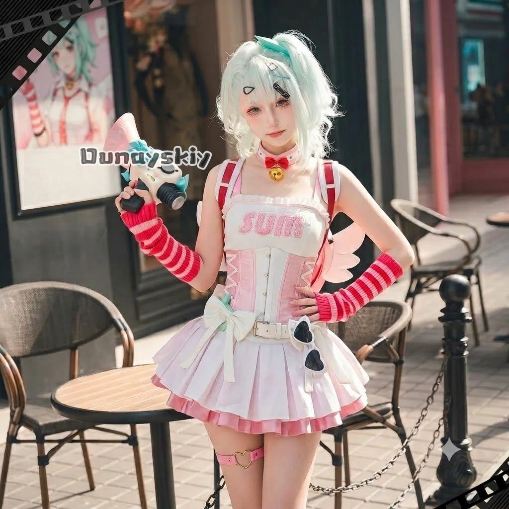 KS*20Zenless Zone Zero KFC Collaboration sunna Cosplay Costume Game Full Outfit For Women Comic Con Halloween Theme Party Lolita