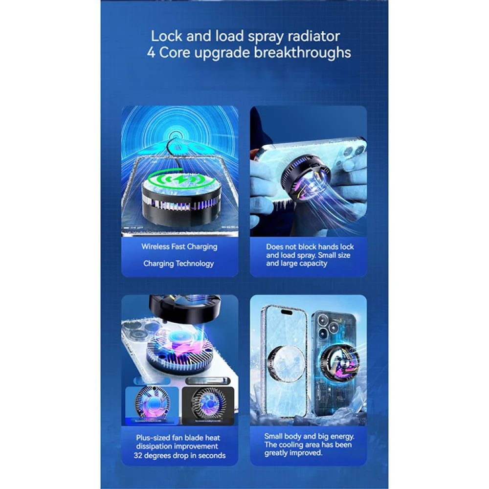 Halbleiter Magnet kühler Handy Universal Handy Zubehör Zwei-Gang-einstellbarer Kühl kühler