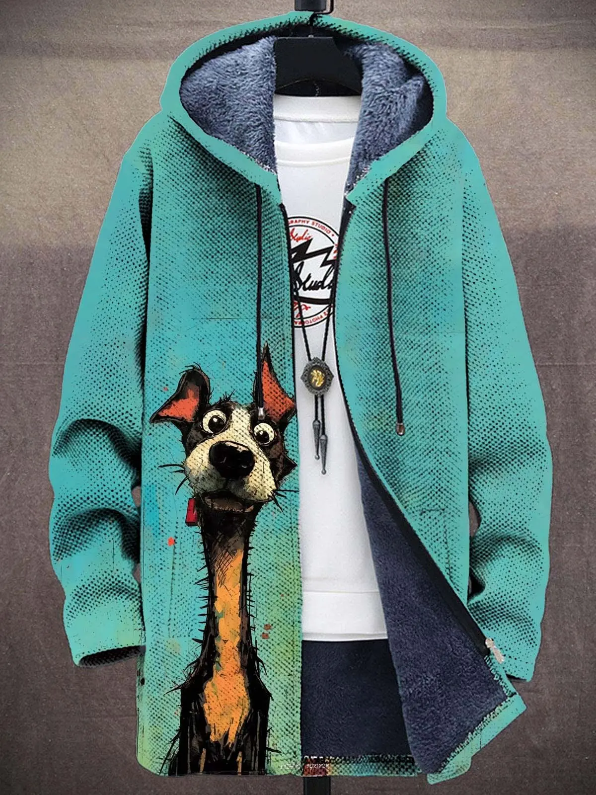 

Абстрактный длинный вырез с рисунком собаки, плюшевый толстый свитер, пальто на молнии, толстовки с флисовой подкладкой, свитер на полной молнии, пальто