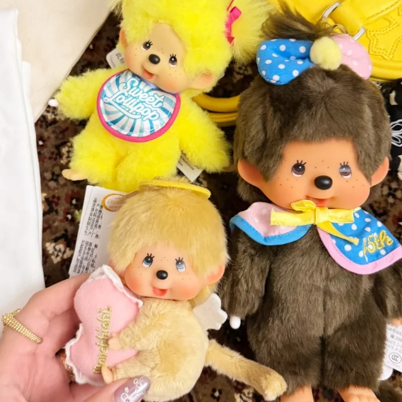 

Monchichi натуральная Cutefun Bebichichi подарочная всплывающая сумка, украшение для рюкзака для девочек, подарки на день рождения и праздники, игрушки в наличии