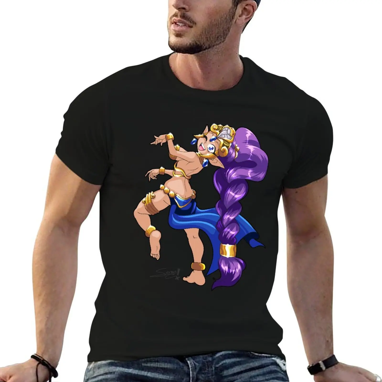 Shantae - Princess T-Shirt summer tops customs design your own shirts graphic tees Men's t shirts