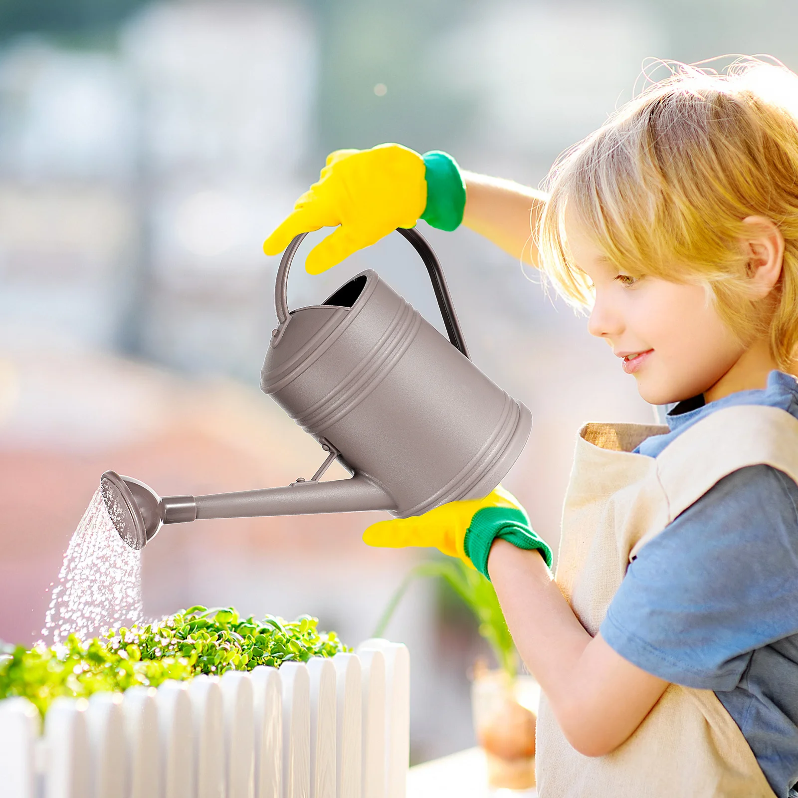 

Long Spout Watering Can Plastic Durable Large Capacity Ergonomic Handle Indoor Outdoor Garden Pot Watering Can