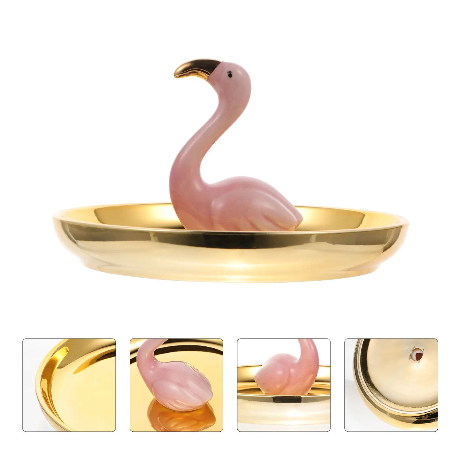 

Подставка для украшений в форме фламинго, 1 шт., премиум-класса, керамическая, для сережек, ожерелий, колец, браслетов, заколок, декор для дома