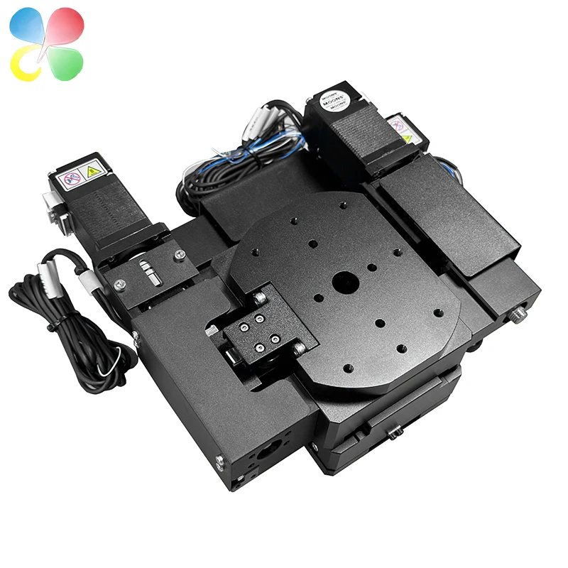 C&K Precise Positioning JMU-100 XYR Stage Kapasitas 10kg Stage Bermotor Elektrik untuk Optik