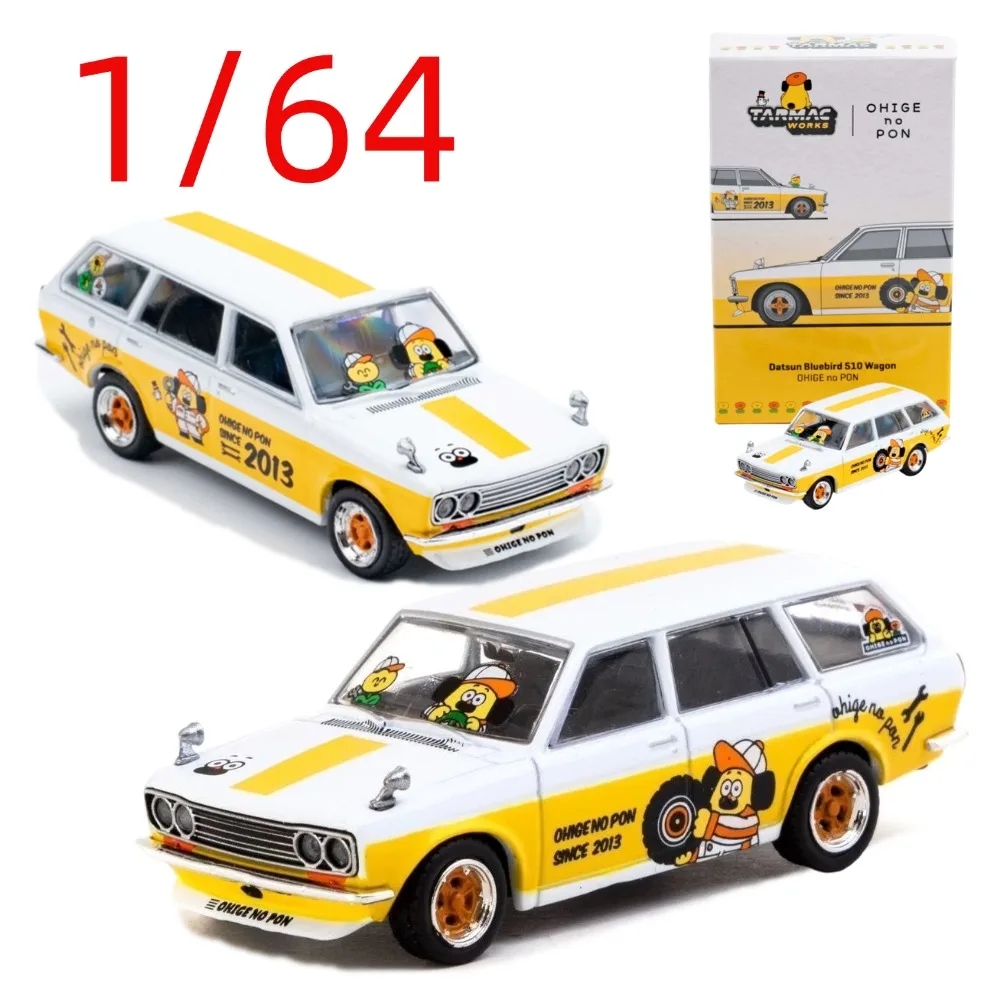 Tarmac Works Diecast 1/64 Scale Datsun Bluebird 510 Wagon Car Model Datsun Bluebird Play Vehicles Collectible Toy Car Model