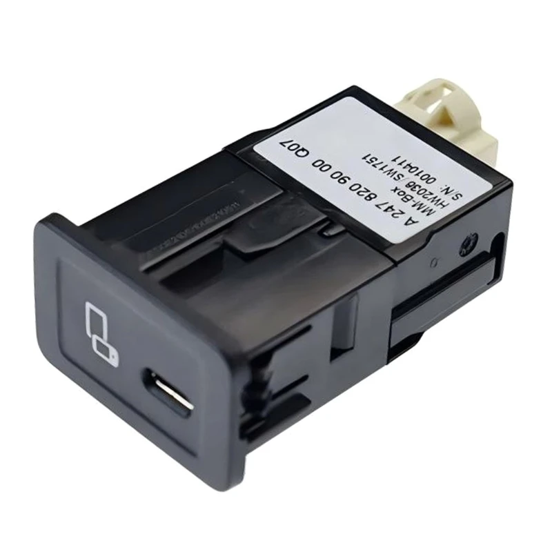 Type C A2478203802 2478203802 for GLA B GLB Car Data Sync USB Plug Panel Auto Accessories Easy Installation D7YA view 2