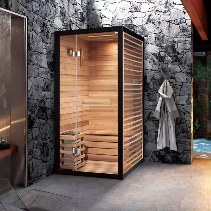 

Best Selling High Quality Single Person Wooden Sauna Room With CE