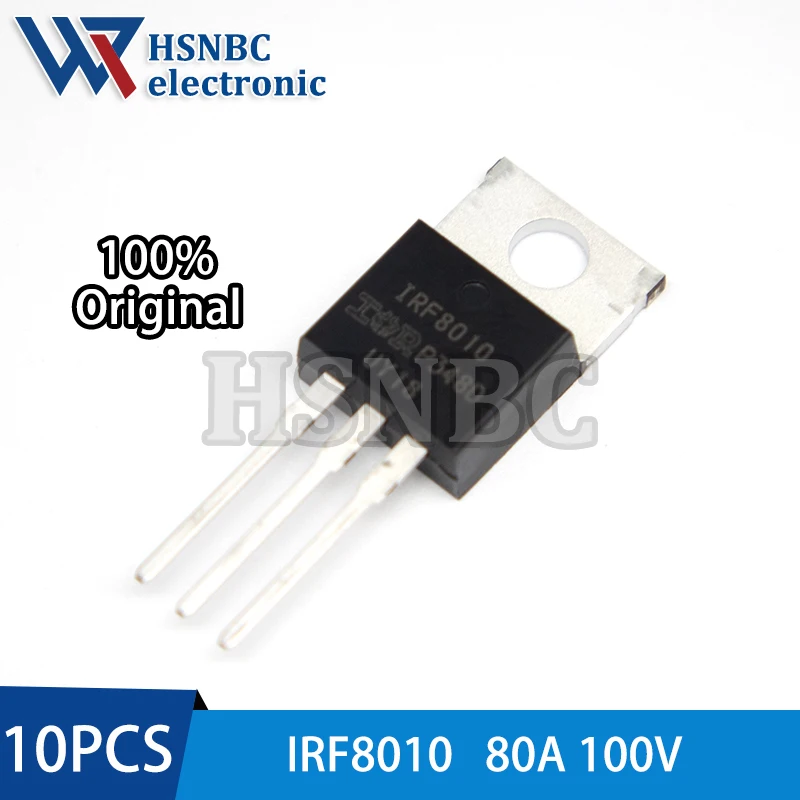 

10PCS IRF8010PBF IRF8010 TO-220 100V 80A N-Channel Power MOSFET Transistor 100% New Original