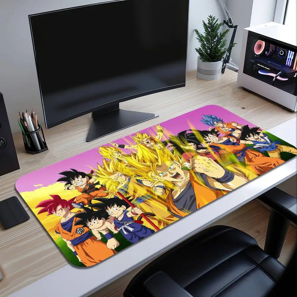DRAGON BALL Son Goku Anime r tapis de souris grand tapis de bureau clavier ergonomique bureau caoutchouc PC antidérapant Anti-chute maison jeu personnalisé