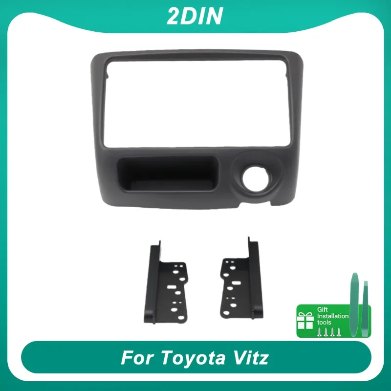 

Для Toyota Vitz 2 Din автомобильный радиоприемник, рамка, GPS DVD-плеер, стерео, установка объемной панели, лицевая панель
