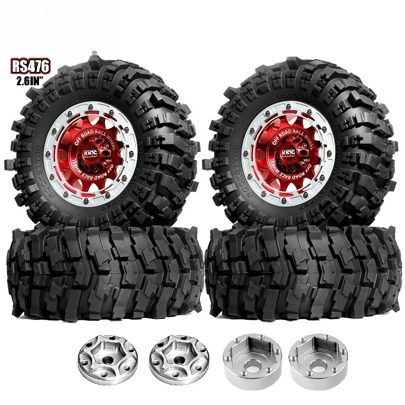 2.6-inch RC Car Tire Upgrade and Modification Parts Suitable for 1/8 Scale CROSSRC Crawler Tiger Rhino H8H