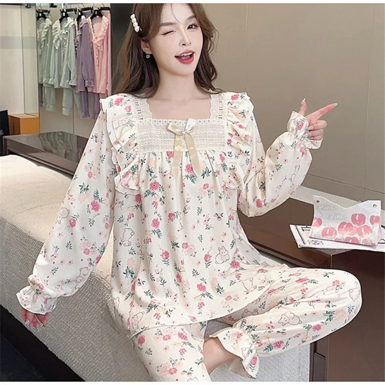 

2025 пижамный комплект, женские пижамы, женский теплый зимний пижамный комплект, модная домашняя одежда, милый пижамный комплект, милый и мягкий пижамный комплект