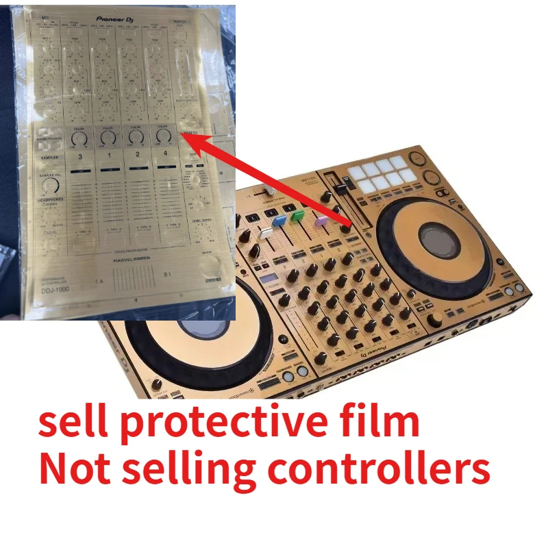 ¡No controlador de DJ! Pioneer Film DDJ1000 DDJ-1000 reproductor de discos película protectora piel cepillada pegatina