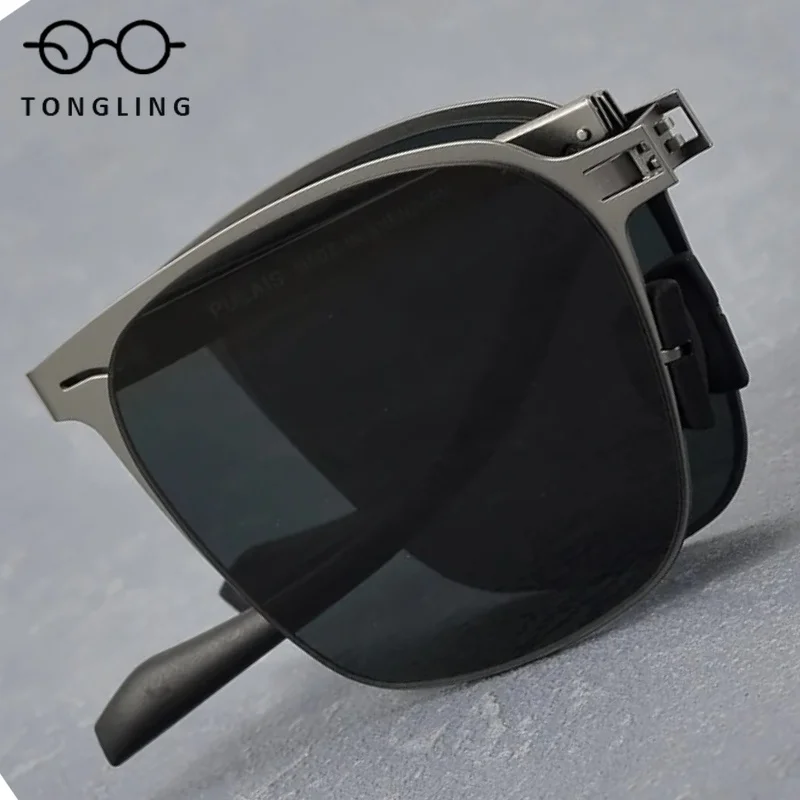 2026 New Handcrafted Ultra-Light Alloy High-Quality Men Trendy Retro Women Driving Enthusiast Fishing Lover Foldable Sunglass