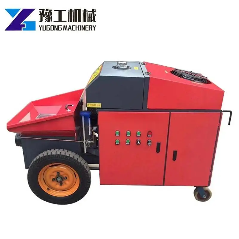 Concrete Pump Diesel Engine Pump Electrical Motor Concrete Pump Concrete Pump 7m3/hour for Refractory Concrete Pumping Grouting