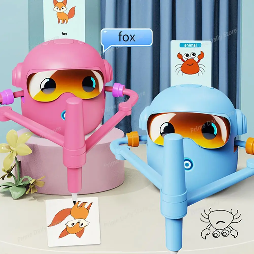 Automatic Smart Drawing Robot, Educational Robot Toy for Kids, Zero-Basis Drawing Learning Board, Children Gift