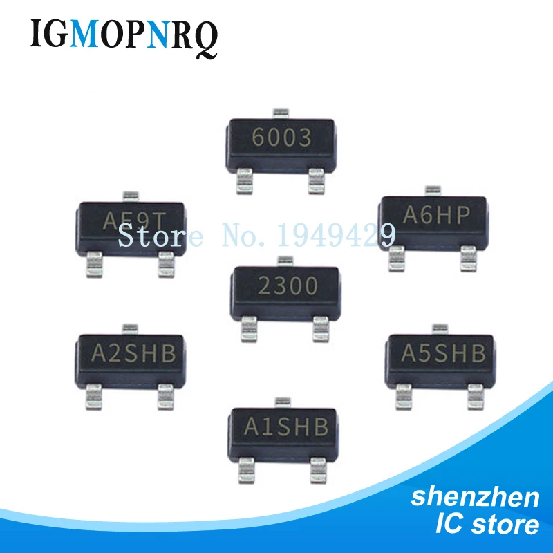 50PCS SI2302 SI2307 SI2301 SI2305 SI2306 SOT23 SI2300 SI2304 SI2308 SI2309 SI2303 SOT-23 N-channel field-effect transistor new
