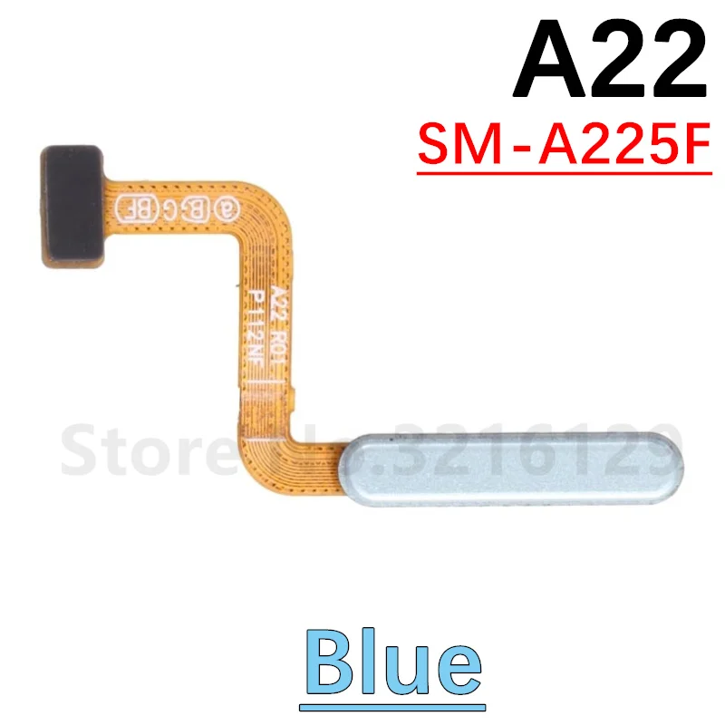 Power Home Button Menu Return Key Fingerprint Touch ID Recognition Sensor Flex Cable For Samsung A12 A125 A127 A22 A225 A226