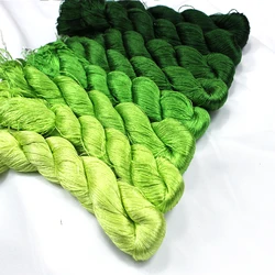 1pcs 100% silk thread hand embroidery embroider cross stitch 400m silk embroidery thread / /Leaf embroidery/green series