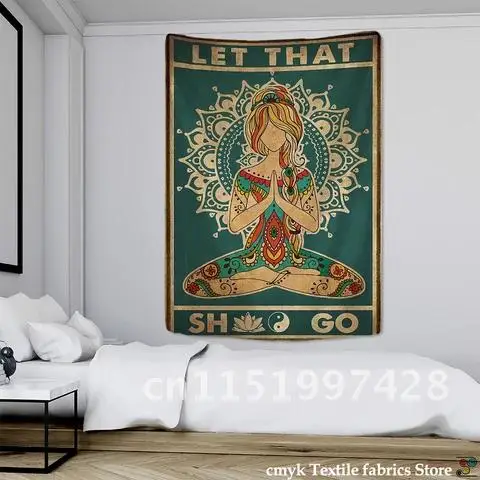 Seven Bohemian Psychedelic Witchcraft Mysterious Aesthetics Room Decor Chakras India Buddha Tapestry Wall Hanging