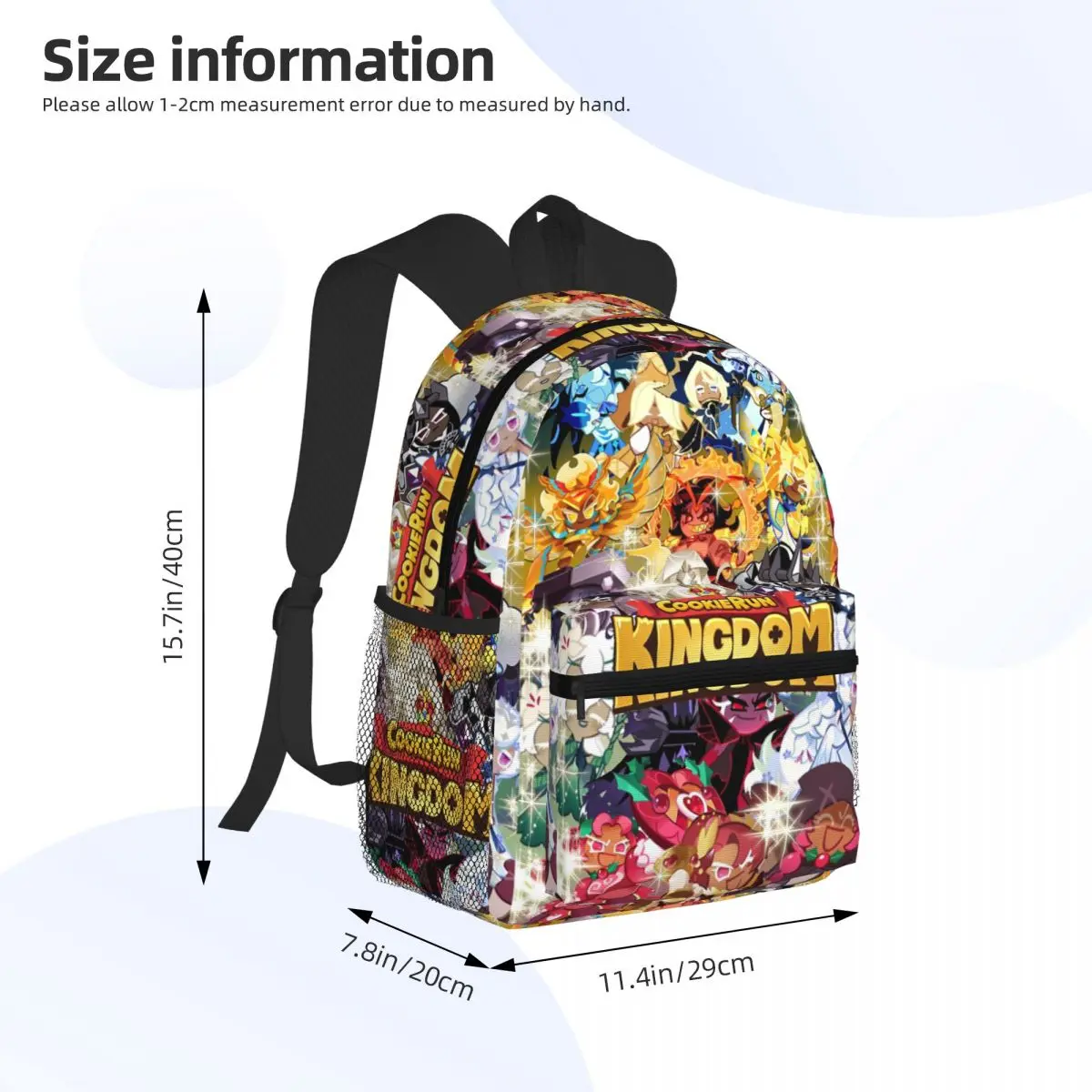 حقيبة ظهر مدرسية للطلاب من Shadow Milk Cookie Run Kingdom، حقيبة ظهر للمشي لمسافات طويلة والسفر للرجال والنساء، حقائب كتف #3