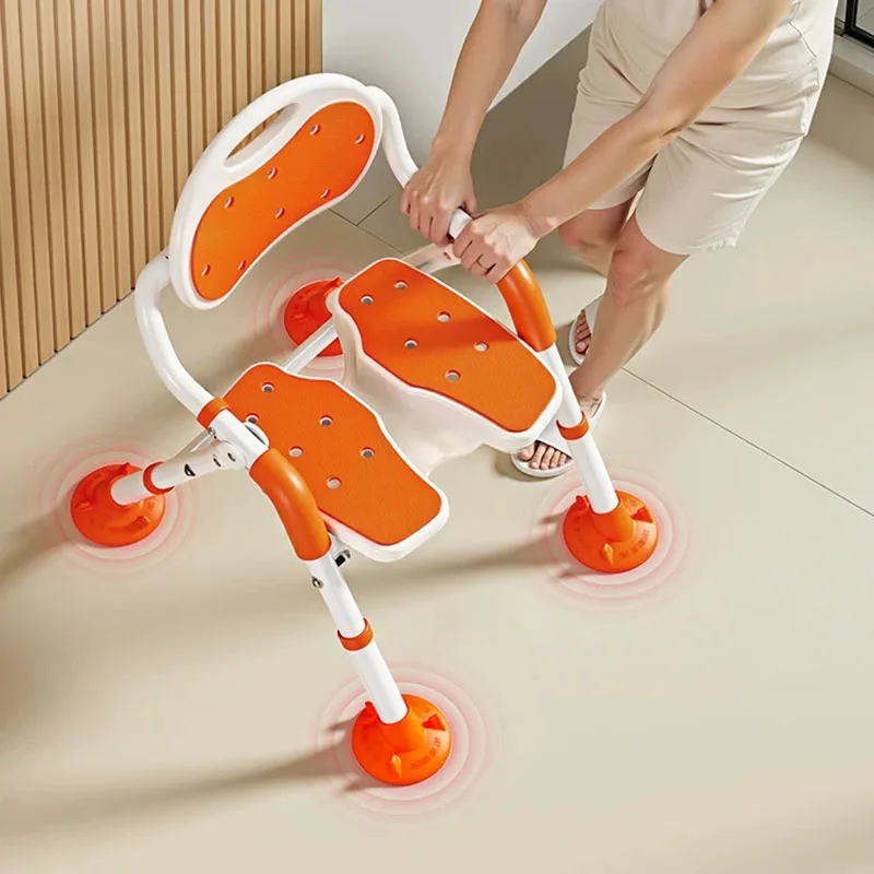 Telescopic Space Saving Bathroom Chair Shower Elderly Disabled Foldable Stool Designer Nordic Taburete Plegable Home Furniture