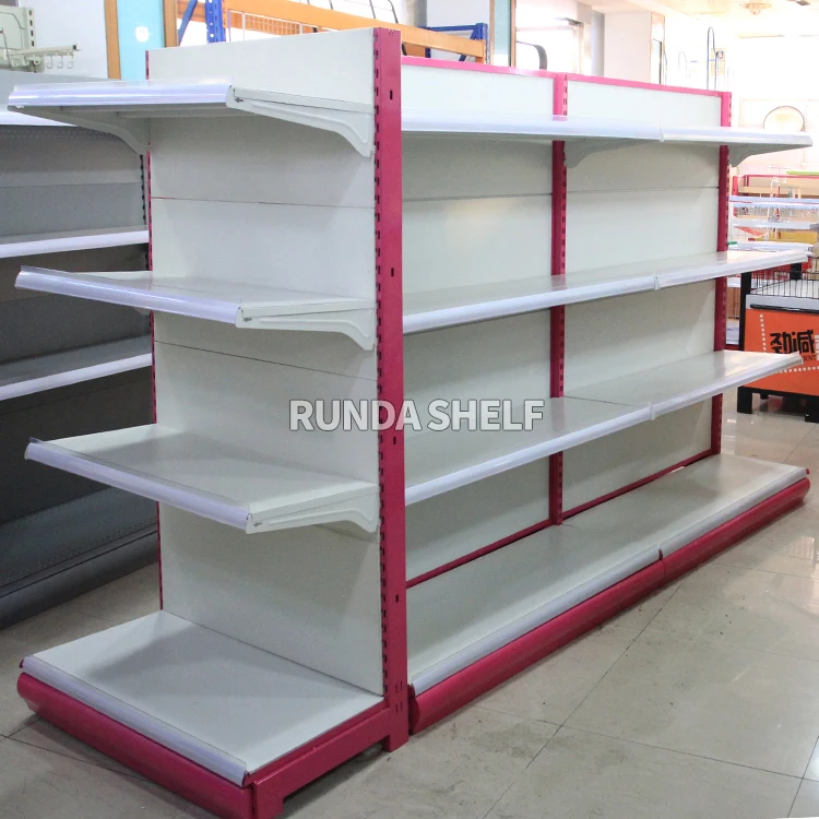 Supermarket Rack Adjustable Supermarket Shelving Systems Heavy Duty Supermarket Shelves for Heavy Items Custom Size