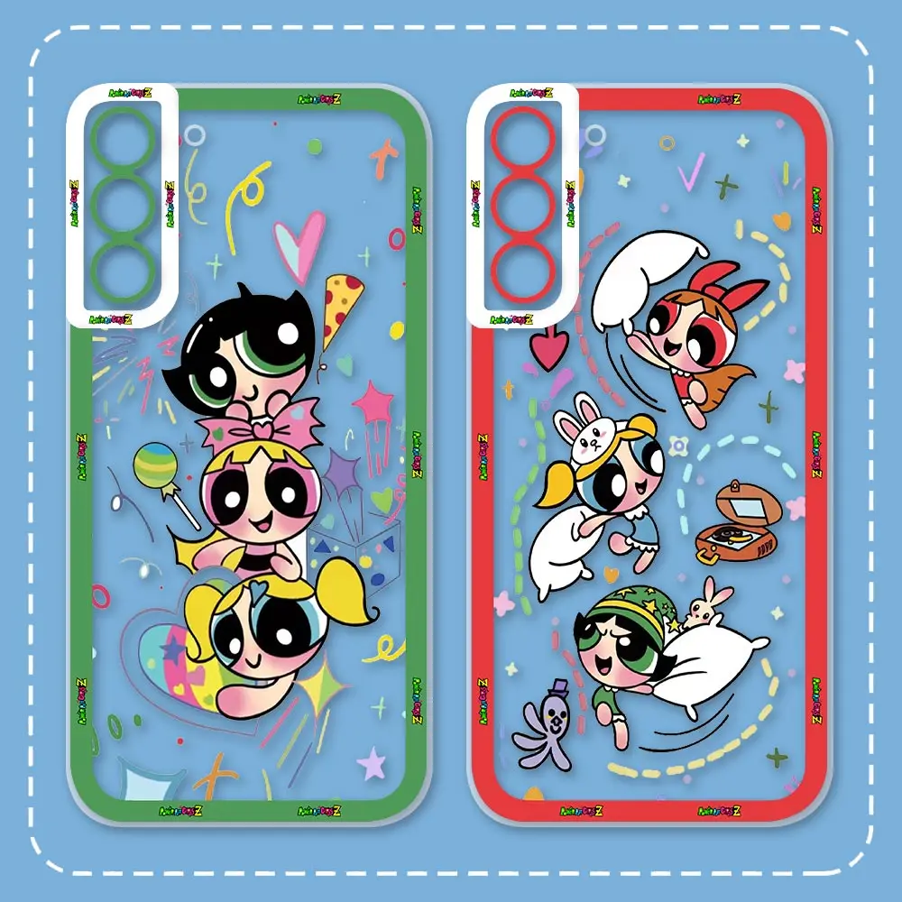 baby P-Powerpuff Girls Cartoon Phone Case For Samsung Galaxy S24 S23 S22 S21 S20 FE S11 S10 Note 20 10 Ultra Plus Pro Lite Cover