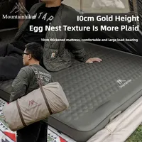 MOUNTAINHIKER Air Mattress Camping Built-in Pump Self-inflatin Cushion Outdoor Tent Inflatable Bed 10cm 30D 1200mAH Sleeping Pad