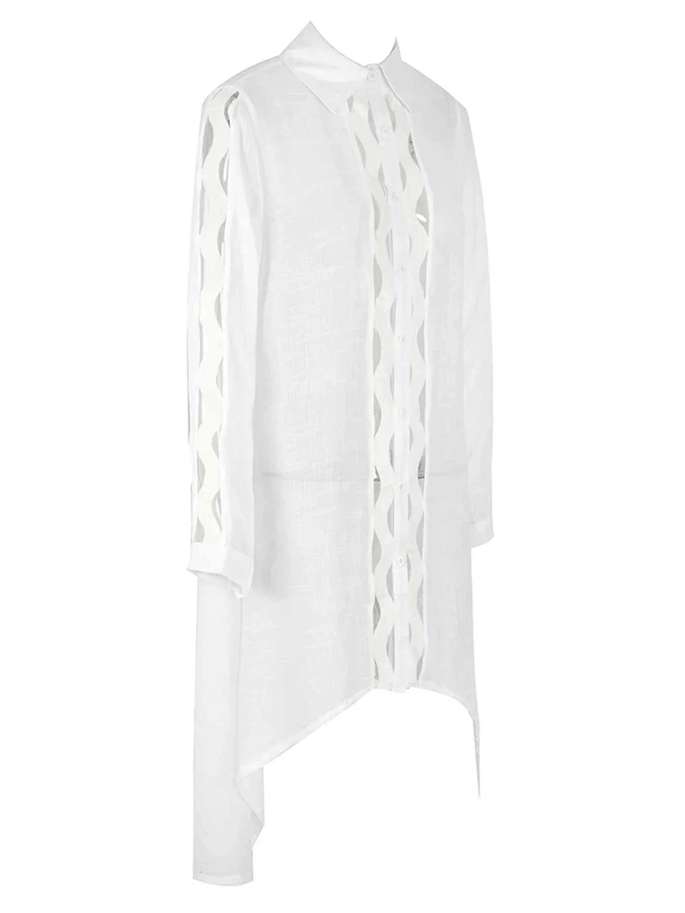 2025 신상 코튼 대나무 비치 커버업 여성 섹시 홀터넥 비치 셔츠 긴팔 비치 커버업 여성 수영복 커버업