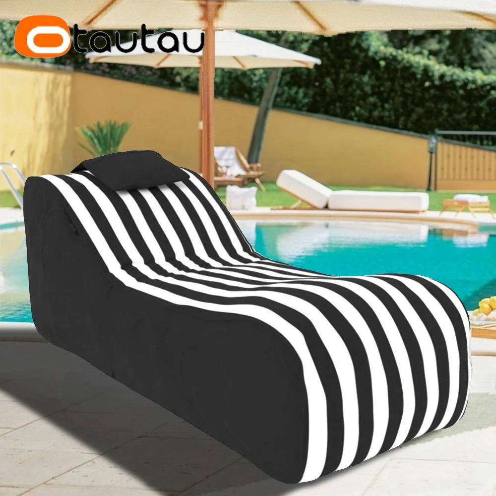 OTAUTAU Outdoor Swim Pool Bean Bag Lounger Cover SF500【No Filler!Need To Buy Filler By Yourself !